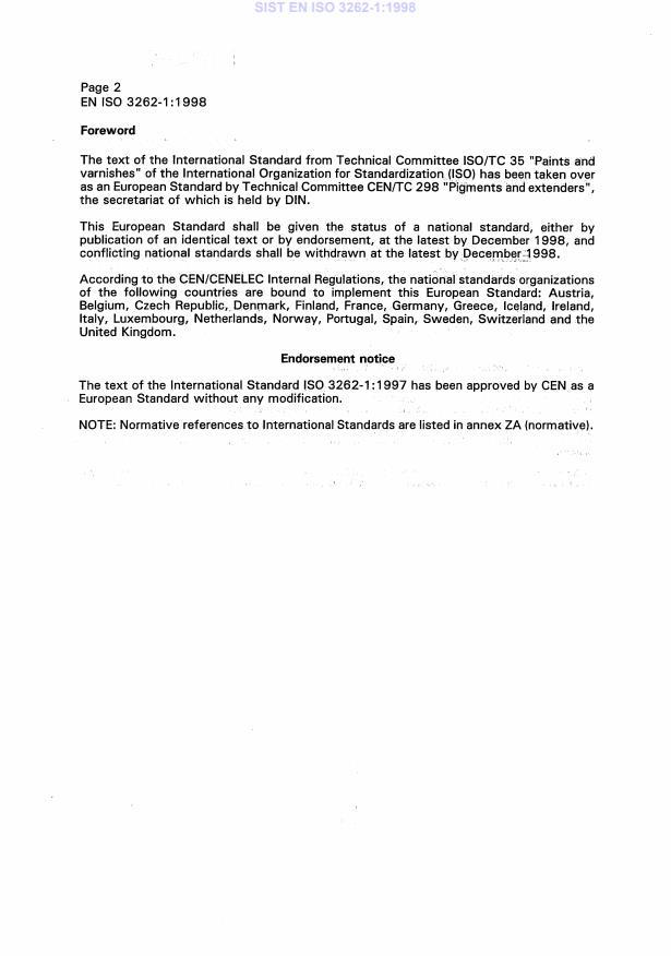 EN ISO 3262-1:1998 EN ISO 3262-1:1998 - Page 4 preview