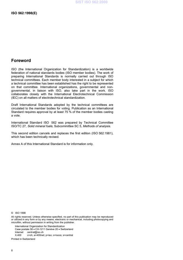 ISO 562:1998 ISO 562:2000 - Page 4 preview