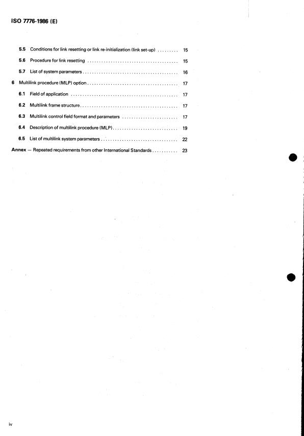 ISO 7776:1986 ISO 7776:1986 - Information processing systems -- Data communications -- High-level data link control procedures -- Description of the X.25 LAPB-compatible DTE data link procedures - Page 4 preview