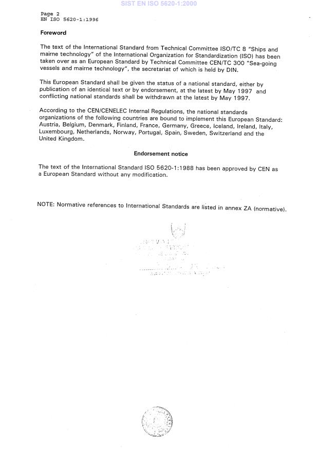 SIST EN ISO 5620-1:2000 SIST EN ISO 5620-1:2000 - Page 4 preview