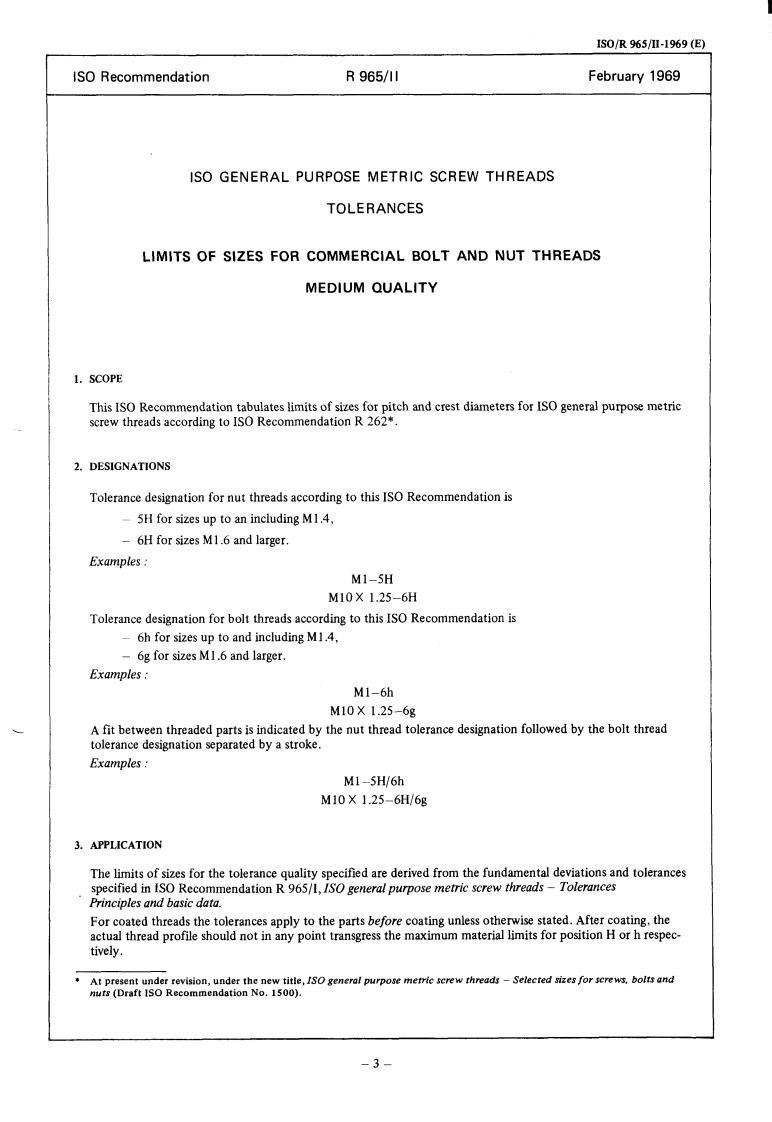 ISO/R 965-2:1969 - Title missing - Legacy paper document
Released:1/1/1969