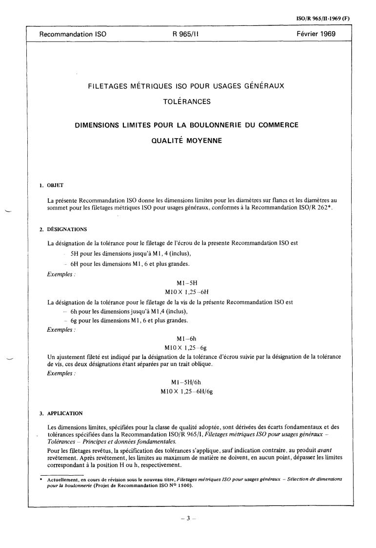 ISO/R 965-2:1969 - Title missing - Legacy paper document
Released:1/1/1969