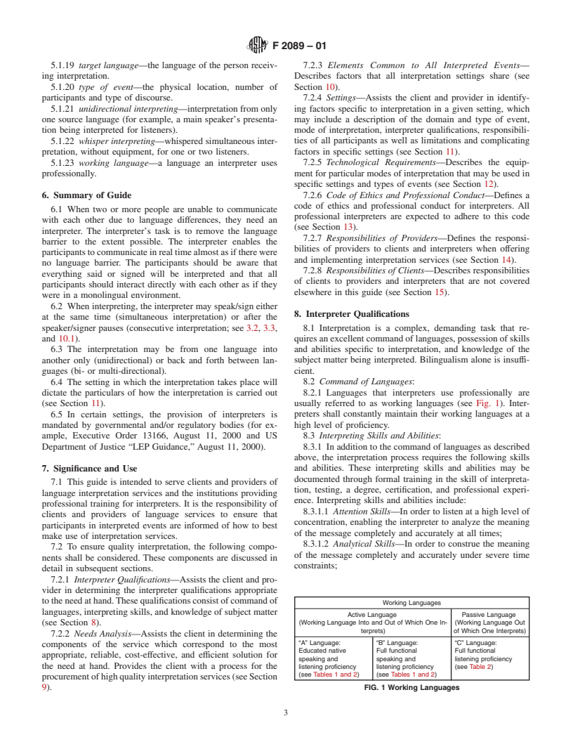 ASTM F2089-01 - Standard Guide for Language Interpretation Services