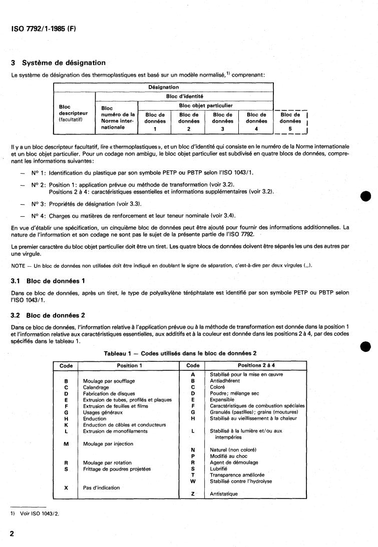 ISO 7792-1:1985 ISO 7792-1:1985 - Plastics — Polyalkylene terephthalates — Part 1: Designation
Released:12/19/1985 - Page 4 preview