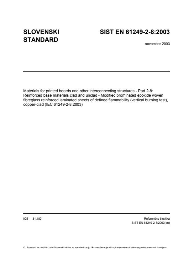 EN 61249-2-8:2003