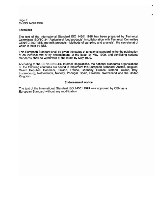 EN ISO 14501:1998 EN ISO 14501:1999 - Page 4 preview