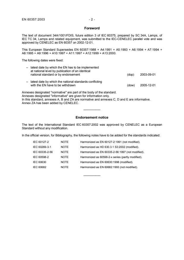 SIST EN 60357:2004 SIST EN 60357:2004 - Page 4 preview