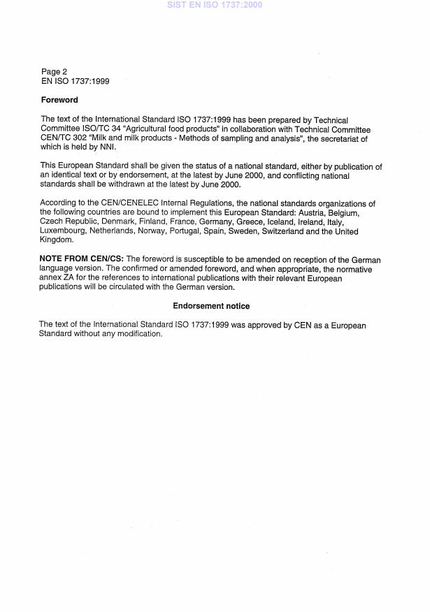 EN ISO 1737:1999 EN ISO 1737:2000 - Page 4 preview