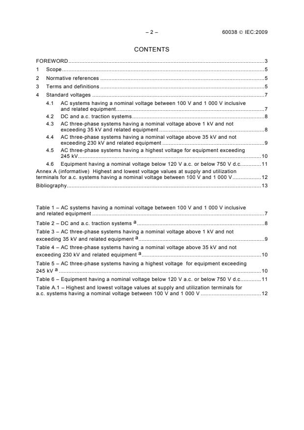IEC 60038:2009 IEC 60038:2009 - IEC standard voltages - Page 4 preview