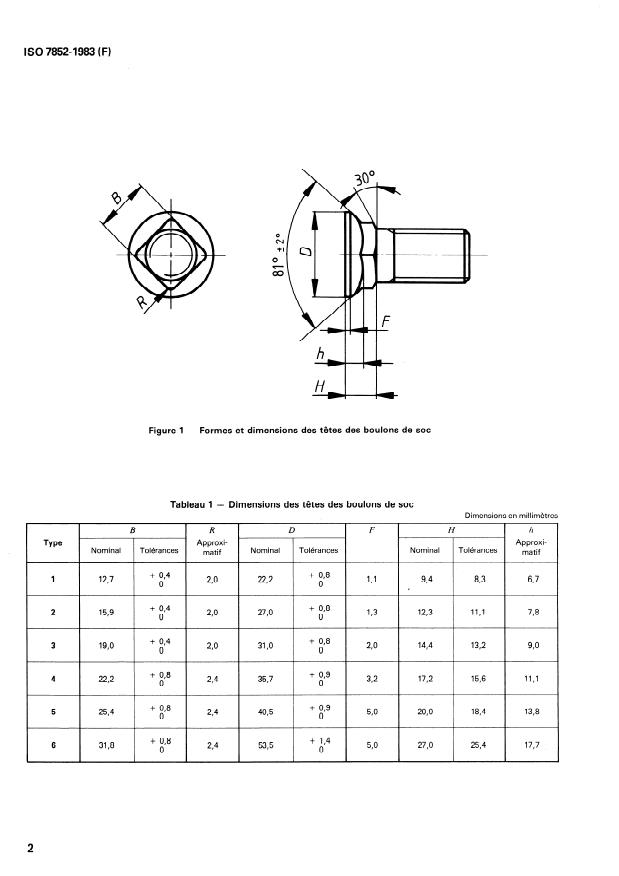 ISO 7852:1983 ISO 7852:1983 - Engins de terrassement -- Tetes des boulons de soc -- Formes et dimensions (a l'exception des dimensions des filetages) - Page 4 preview