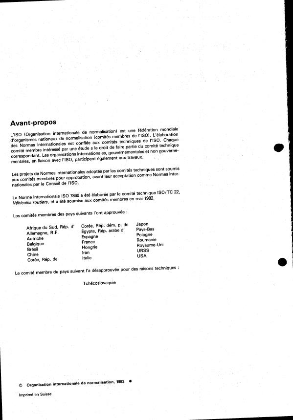 ISO 7860:1983 ISO 7860:1983 - Véhicules routiers -- Motocycles -- Méthode de mesurage de la consommation de carburant - Page 2 preview