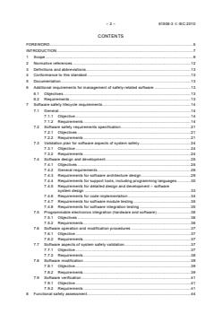 IEC 61508-3:2010 - Functional safety of electrical/electronic/programmable electronic safety-related systems - Part 3: Software requirements (see <a href="http://www.iec.ch/functionalsafety">Functional Safety and IEC 61508</a>) - Page 4 preview
