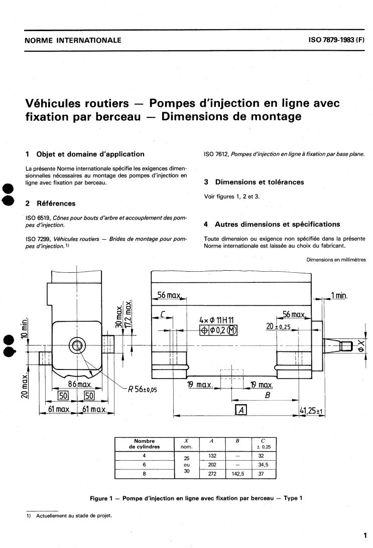 ISO 7879:1983 - Road vehicles — Cradle-mounted in-line fuel injection pumps — Mounting dimensions
Released:12/1/1983