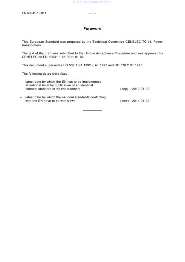EN 50541-1:2011 EN 50541-1:2011 - Page 4 preview
