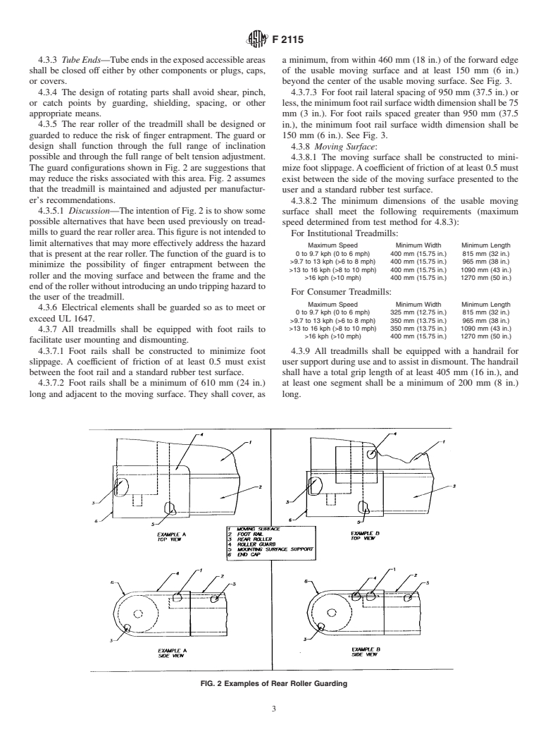 ASTM F2115-01 - Standard Specification for Motorized Treadmills