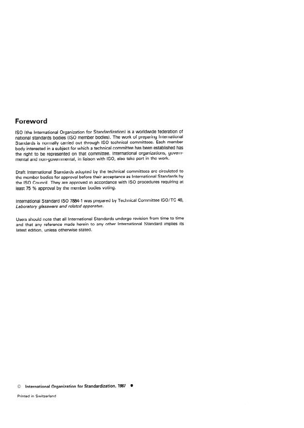 ISO 7884-1:1987 ISO 7884-1:1987 - Glass -- Viscosity and viscometric fixed points - Page 2 preview