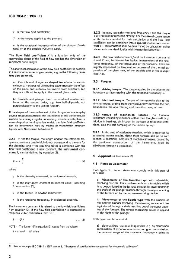 ISO 7884-2:1987 ISO 7884-2:1987 - Glass -- Viscosity and viscometric fixed points - Page 4 preview