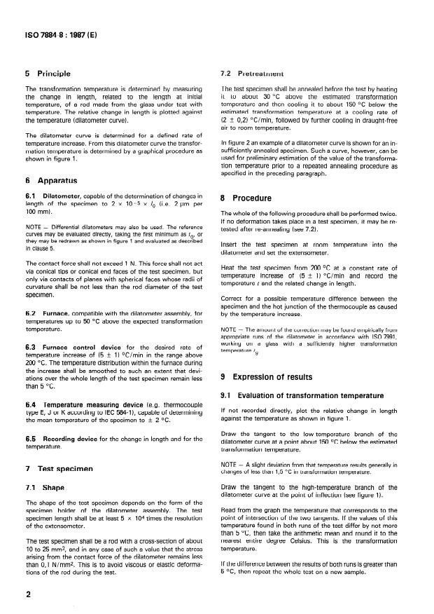 ISO 7884-8:1987 ISO 7884-8:1987 - Glass -- Viscosity and viscometric fixed points - Page 4 preview