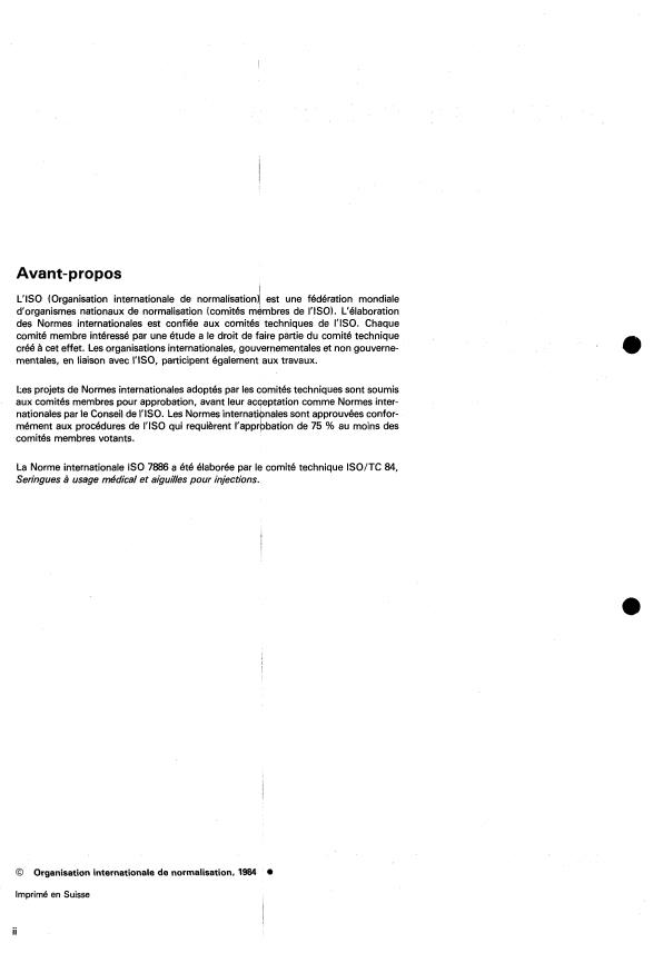 ISO 7886:1984 ISO 7886:1984 - Seringues hypodermiques stériles, non réutilisables - Page 2 preview