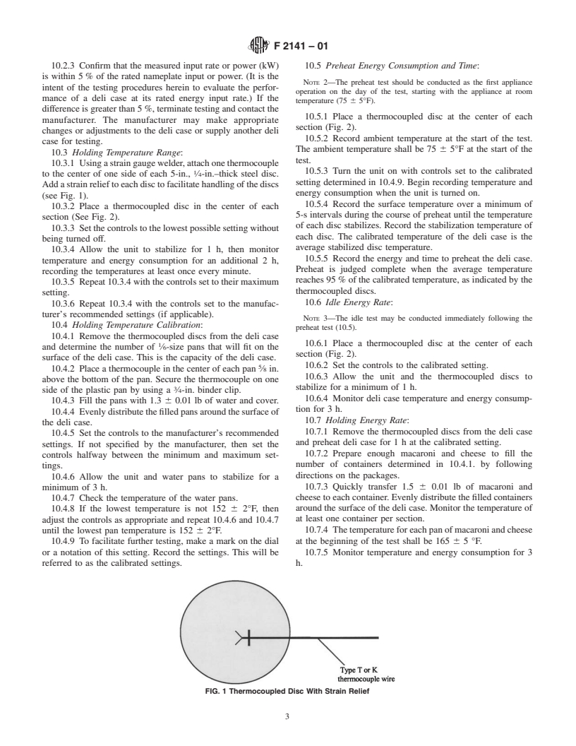 ASTM F2141-01 - Standard Test Method for Performance of Hot Deli Cases