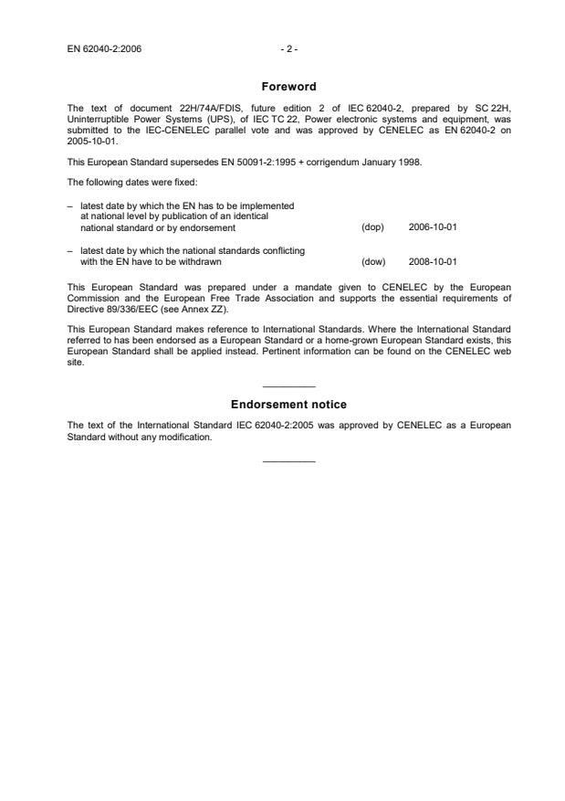 EN 62040-2:2006 EN 62040-2:2006 - Page 4 preview