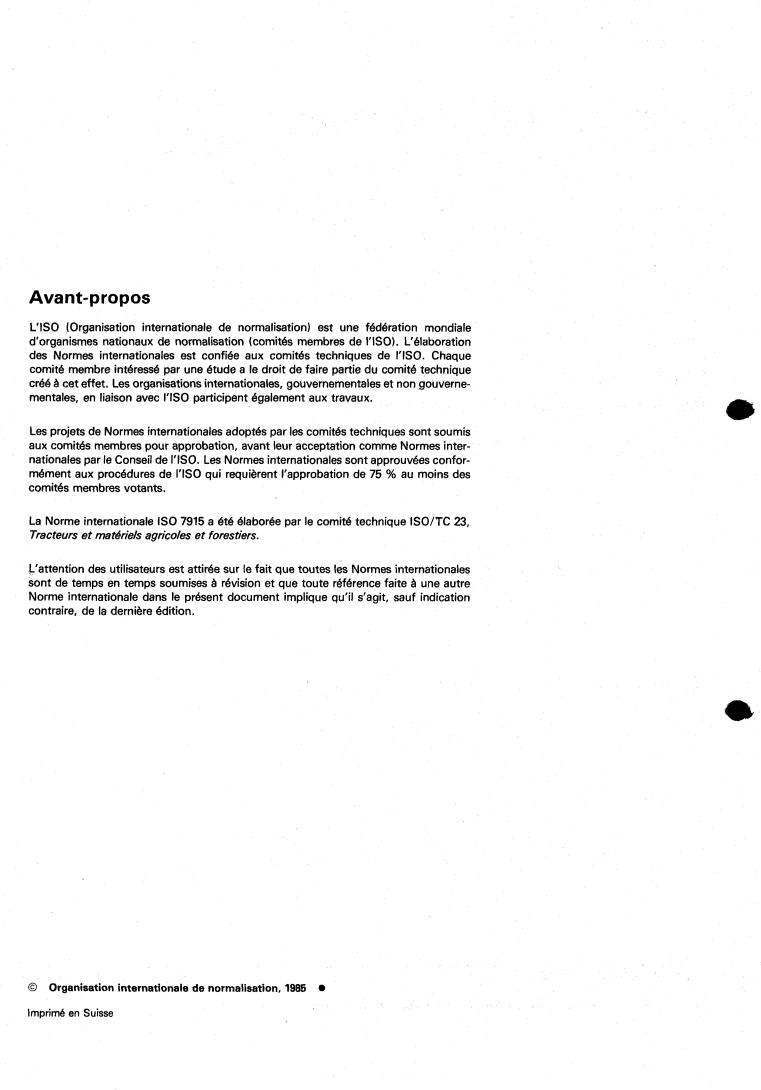 ISO 7915:1985 ISO 7915:1985 - Forestry machinery — Portable chain saws — Handles — Determination of strength
Released:10/17/1985 - Page 2 preview