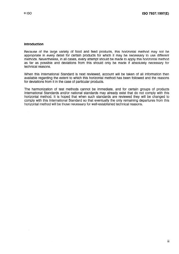 ISO 7937:1997 - Microbiology of food and animal feeding stuffs -- Horizontal method for enumeration of Clostridium perfringens -- Colony-count technique