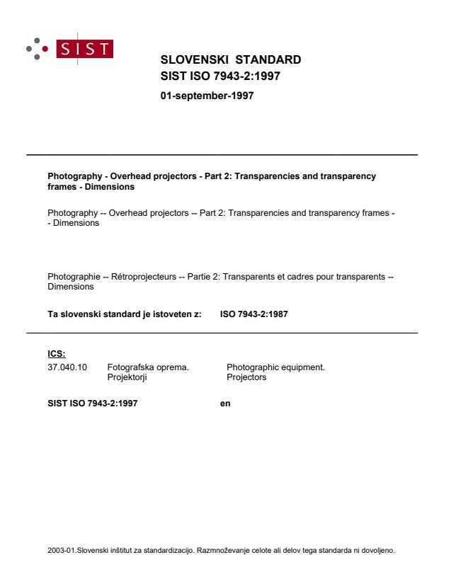 ISO 7943-2:1997
