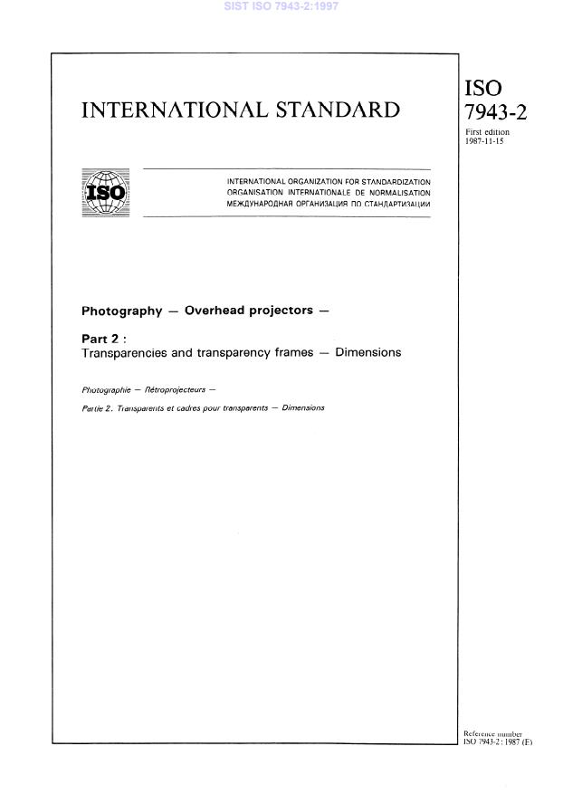 ISO 7943-2:1997