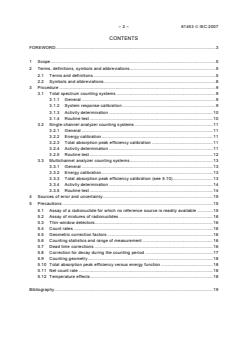 IEC 61453:2007 IEC 61453:2007 - Nuclear instrumentation - Scintillation gamma ray detector systems for the assay of radionuclides - Calibration and routine tests - Page 4 preview