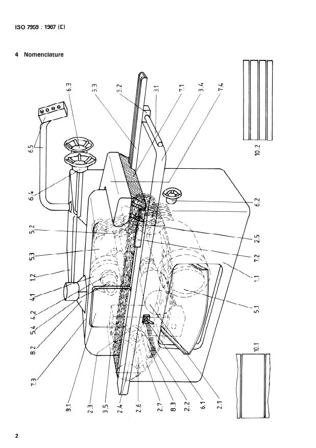 ISO 7959:1987 ISO 7959:1987 - Woodworking machines -- Double edging precision circular sawing machines -- Nomenclature and acceptance conditions - Page 4 preview