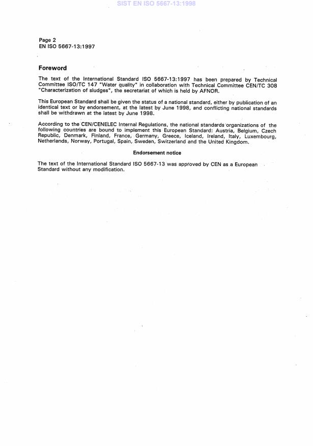 EN ISO 5667-13:1997 EN ISO 5667-13:1998 - Page 4 preview