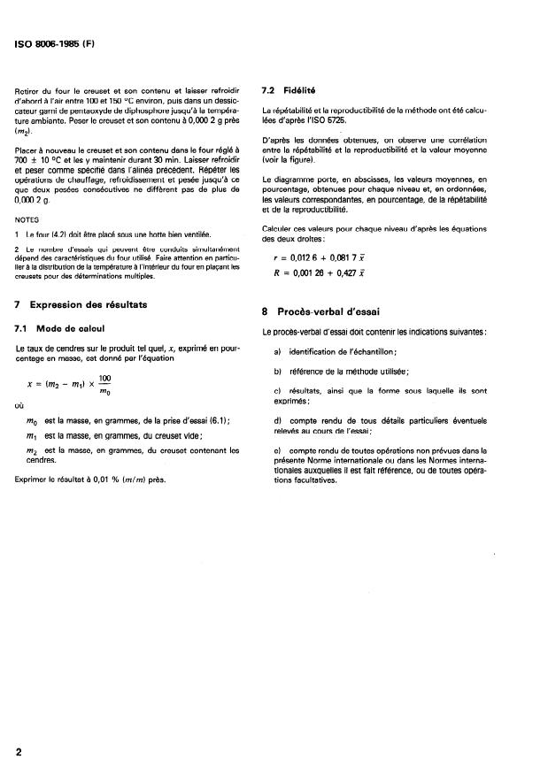 ISO 8006:1985 ISO 8006:1985 - Produits carbonés utilisés pour la production de l'aluminium -- Brai pour électrodes -- Détermination du taux de cendres - Page 4 preview