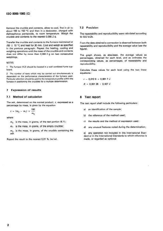 ISO 8006:1985 ISO 8006:1985 - Carbonaceous materials used in the production of aluminium -- Pitch for electrodes -- Determination of ash - Page 4 preview