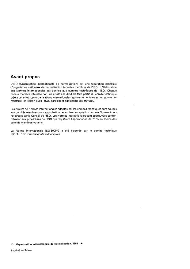 ISO 8009-3:1985 ISO 8009-3:1985 - Diaphragmes contraceptifs réutilisables en caoutchouc - Page 2 preview