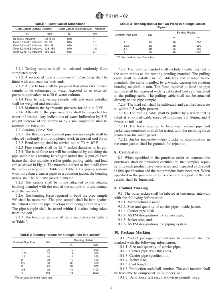 ASTM F2165-02 - Standard Specification for Flexible Pre-Insulated Piping