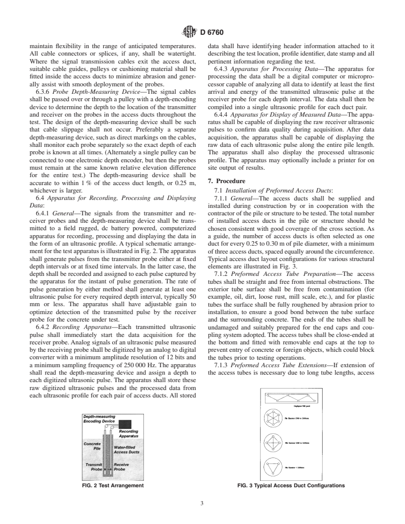 ASTM D6760-02 - Standard Test Method for Integrity Testing of Concrete Deep Foundations by Ultrasonic Crosshole Testing