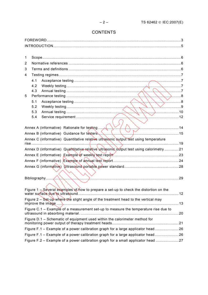 IEC TS 62462:2007 IEC TS 62462:2007 - Ultrasonics - Output Test - Guide for the maintenance of ultrasound physiotherapy systems
Released:5/15/2007
Isbn:2831891418 - Page 4 preview