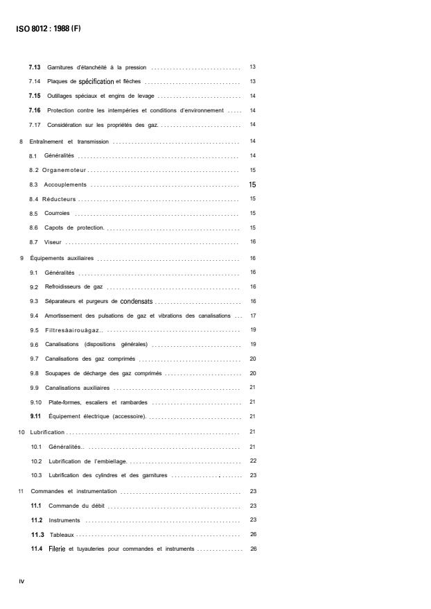ISO 8012:1988 ISO 8012:1988 - Compresseurs pour l'industrie de procédé -- Types alternatifs -- Spécifications et feuilles de données pour la conception et la construction - Page 4 preview