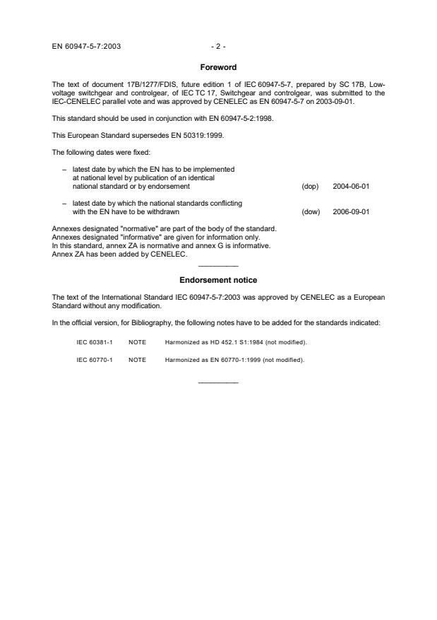 EN 60947-5-7:2003 EN 60947-5-7:2003 - Page 4 preview