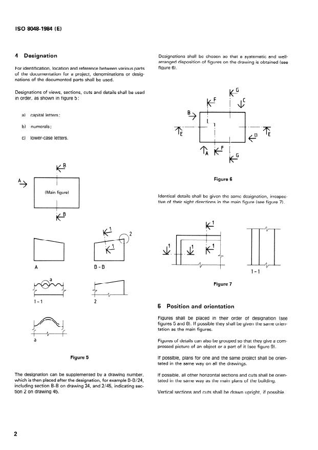 ISO 8048:1984 ISO 8048:1984 - Technical drawings -- Construction drawings -- Representation of views, sections and cuts - Page 4 preview