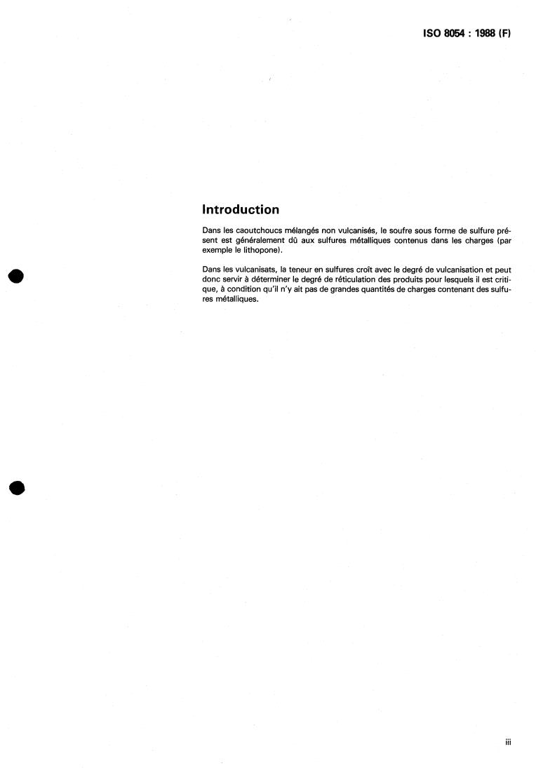 ISO 8054:1988 - Rubber, compounded or vulcanized — Determination of sulfide sulfur content — Iodometric method
Released:11/24/1988