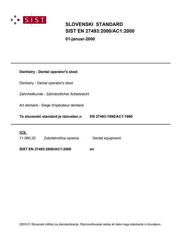 EN 27493:1990/AC1:1990 EN 27493:2000/AC1:2000