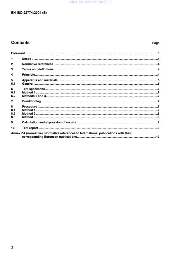 EN ISO 22774:2004 EN ISO 22774:2005 - Page 4 preview