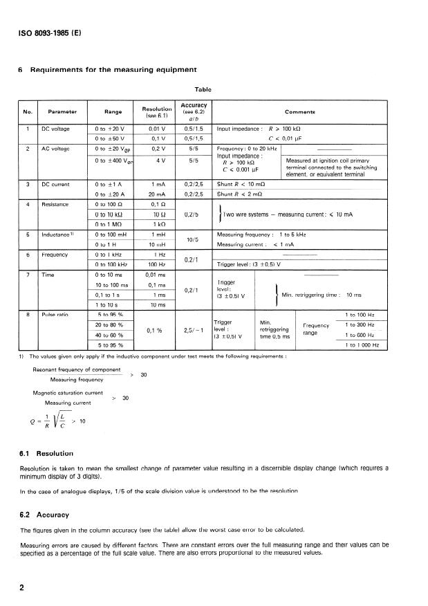 ISO 8093:1985 ISO 8093:1985 - Road vehicles -- Diagnostic testing of electronic systems - Page 4 preview