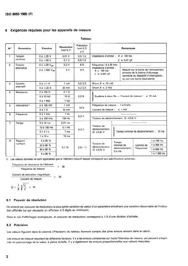 ISO 8093:1985 ISO 8093:1985 - Véhicules routiers -- Diagnostic des systemes électroniques - Page 4 preview