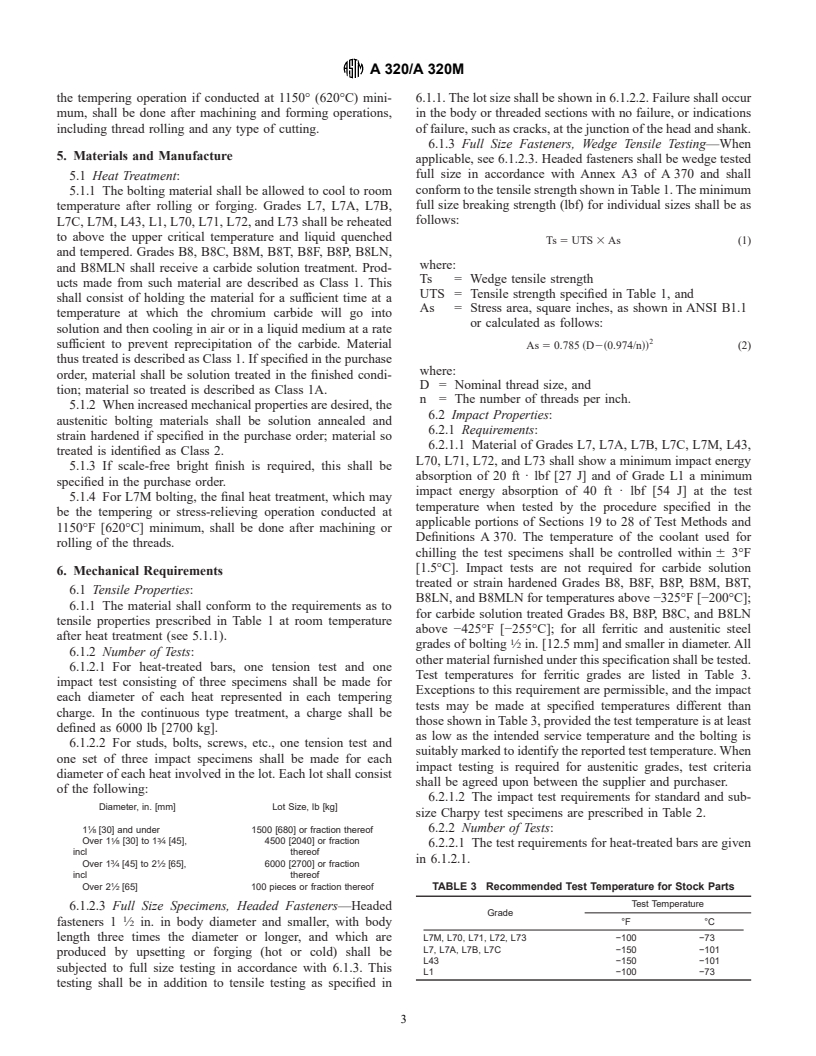 ASTM A320/A320M-00b - Standard Specification for Alloy/Steel Bolting Materials for Low-Temperature Service