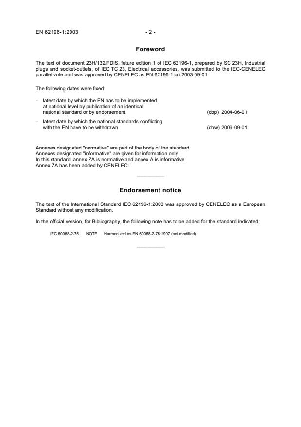 EN 62196-1:2003 EN 62196-1:2004 - Page 4 preview