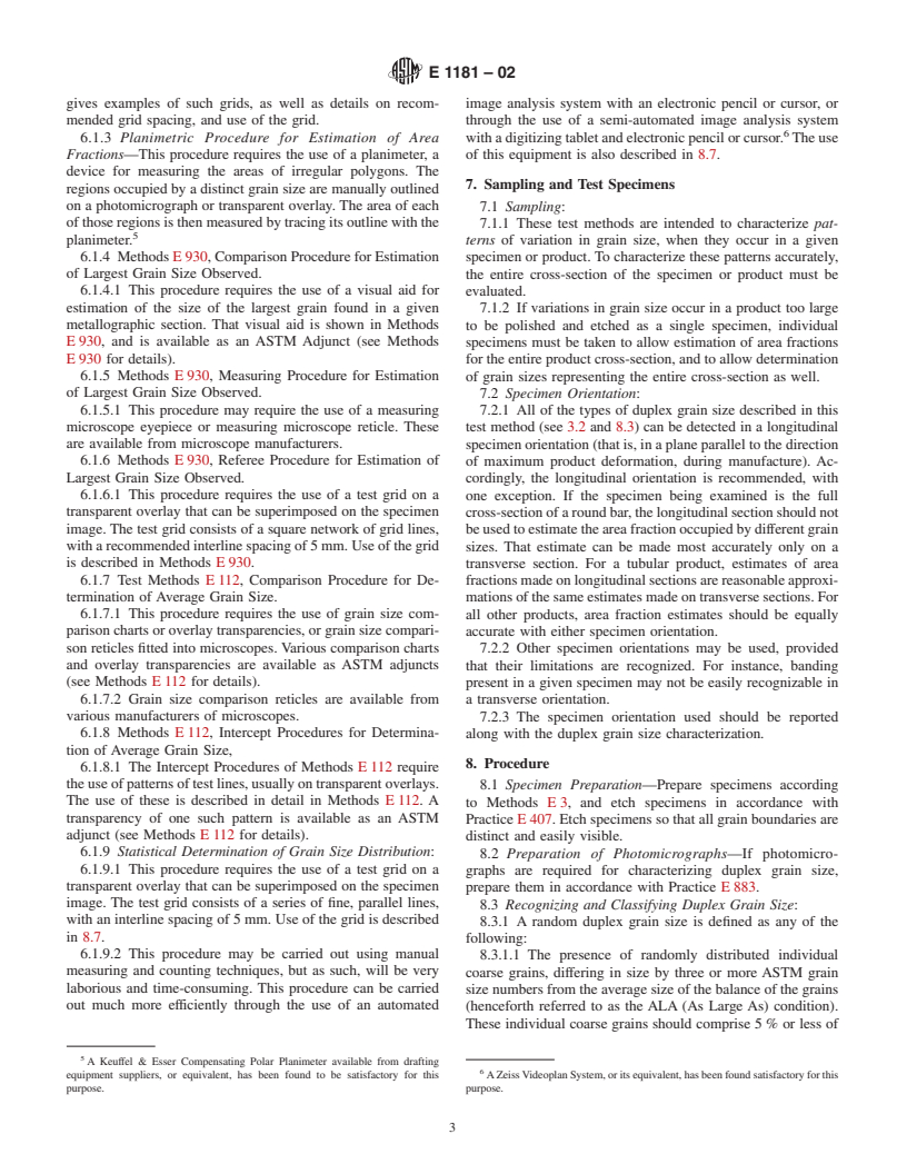 ASTM E1181-02 - Standard Test Methods for Characterizing Duplex Grain Sizes