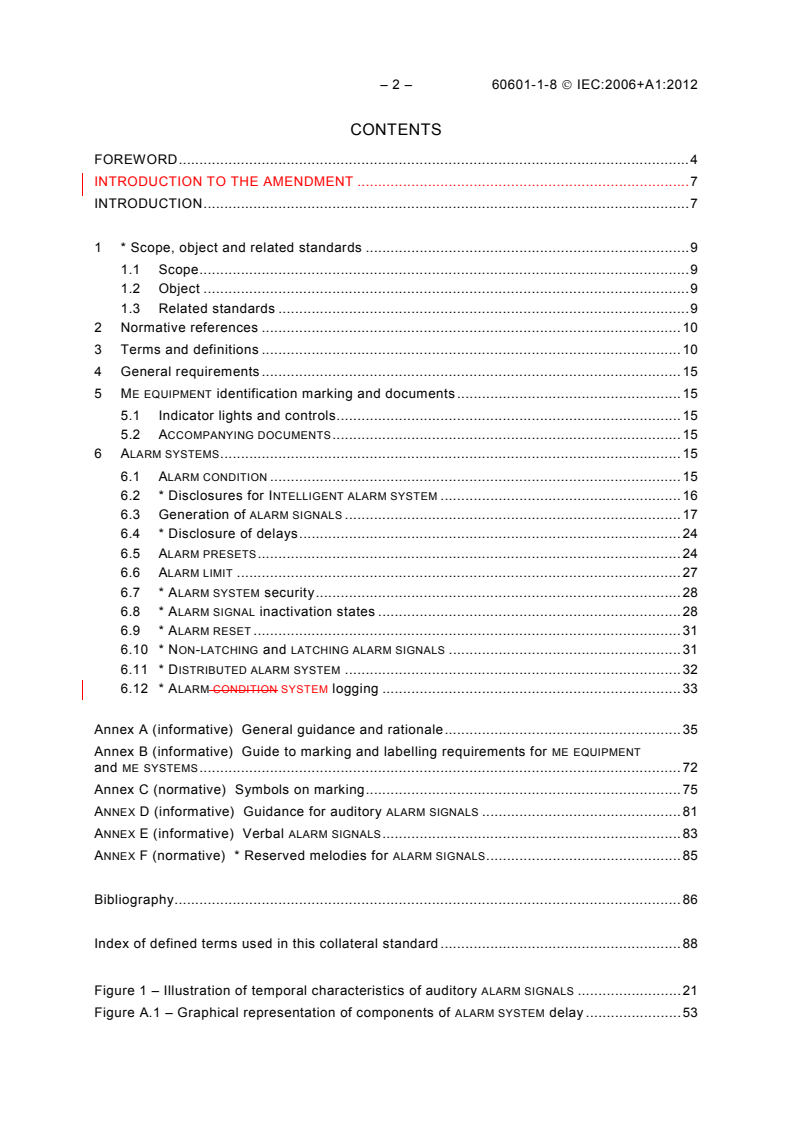 IEC 60601-1-8:2006 IEC 60601-1-8:2006+AMD1:2012 CSV - Medical electrical equipment - Part 1-8: General requirements forbasic safety and essential performance - Collateral Standard: General requirements, tests and guidance for alarm systems inmedical electrical equipment and medical electrical systems
Released:11/28/2012
Isbn:9782832204924 - Page 4 preview